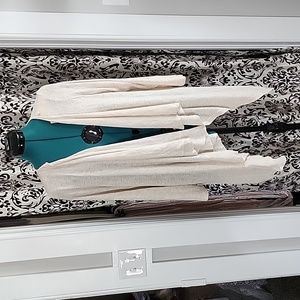 Maurices Cream Open Front Cardigan